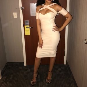 Cream midi dress. Great condition.